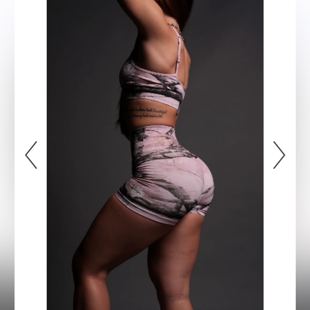 Darc sport pink camo shorts